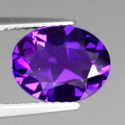 2.00 ct ALLURING TOP PURPLE OVAL CUT AMETHYST AFRICA Gemstone