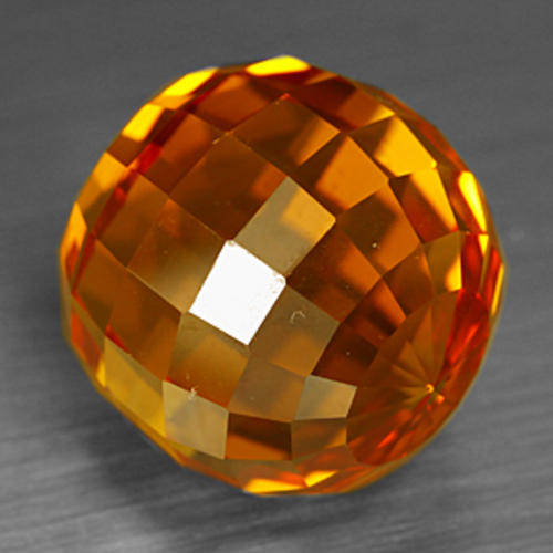 HUGE 27.16 ct BEAUTIFUL GOLDEN YELLOW SPHERE SHAPE CITRINE Gemstone