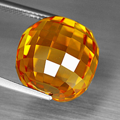 SPECIAL !! ~~ 28.20 ct BEAUTIFUL GOLDEN YELLOW SPHERE SHAPE CITRINE Gemstone