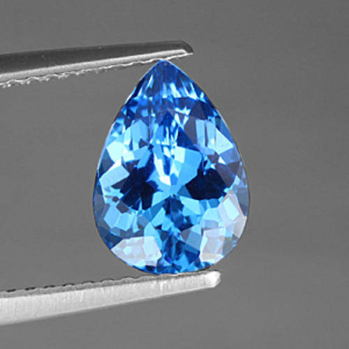 2.07 ct PRECIOUS PEAR SHAPE SWISS BLUE TOPAZ  Gemstone