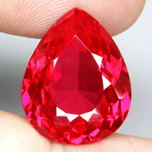 13.31 ct MAGNIFFICENT RED PEAR CUT TOPAZ BRAZIL  Gemstone