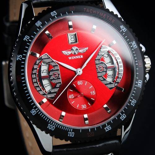 Winner Luxury Men's Auto Wind-Up Date Mechanical Wrist Watch