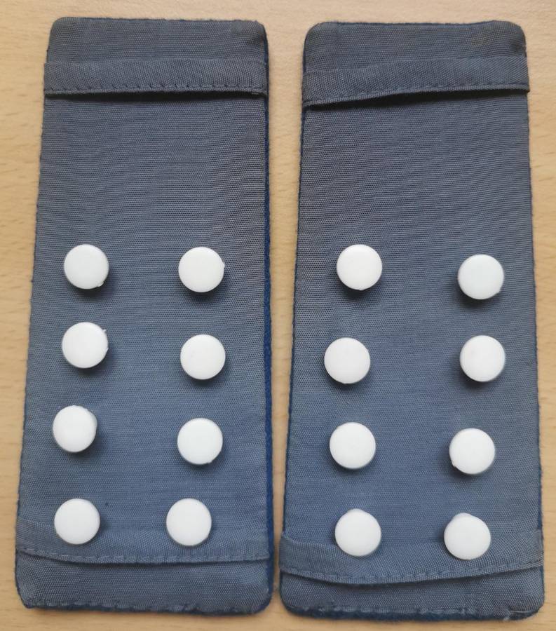 Vintage Traffic Police Deputy Director 4 metal wreaths pair of epaulettes