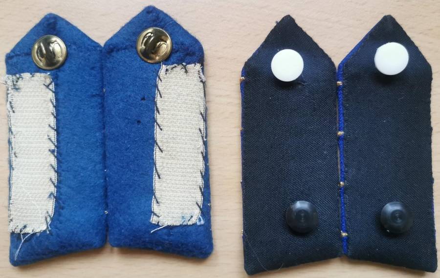 Vintage Johannesburg Traffic Police Deputy Director 2 pairs of gorget collar badges