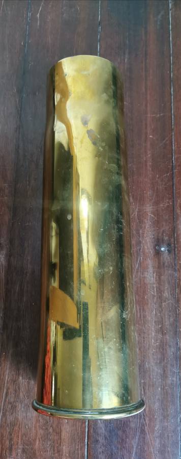 Rare French Hotchkiss 76mm (3-inch) artillery shell - no date