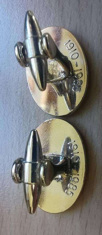 South African Railways (SAR) 75th anniversary cufflinks, by Stratton