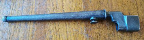 WW2 Lee Enfield No. 4 Mk II spike bayonet with Mk I scabbard