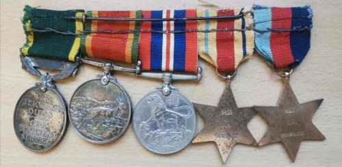 WW2 group of 5 medals including Efficiency Medal