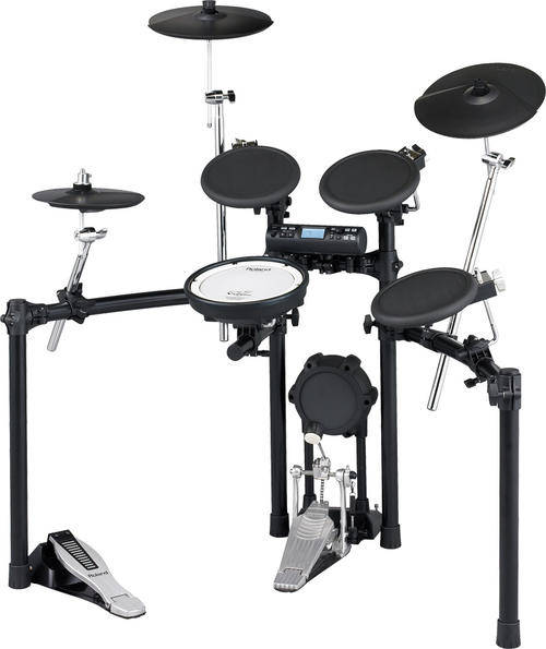 Roland TD-4 V-Drums Drum Set + Tama Base drum Pedal + Pearl Base drum Pedal