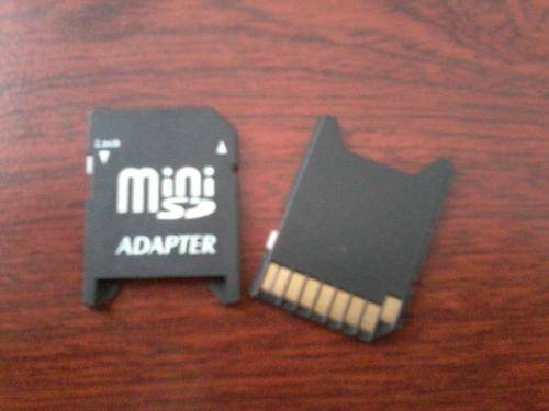 Adapter for Mini Secure Digital to Secure Digital Media