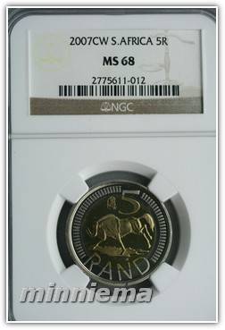 *** CRAZY R1 START FINEST KNOWN *** 2007 OOM PAUL COIN WORLD MINTMARK R5 Graded by NGC MS68