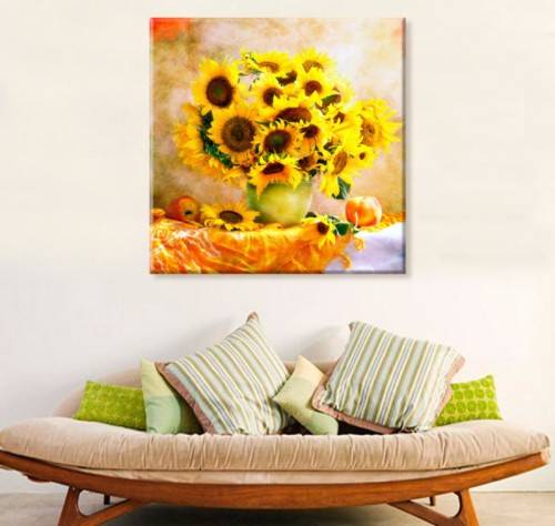 5D DIY DIAMOND PAINTING - SUNFLOWER 40 X 40 CM