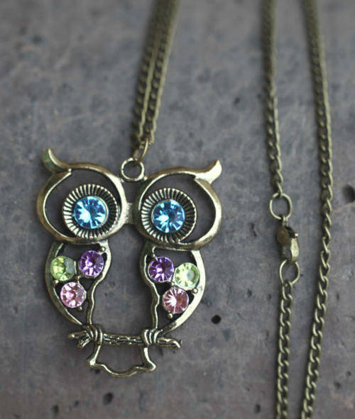 Vintage Style Owl Pendant Necklace