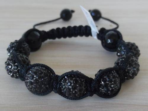 New trend - Shamballa! Black Ball braided bracelet