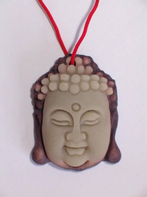 Jade carved Buddha Pendant