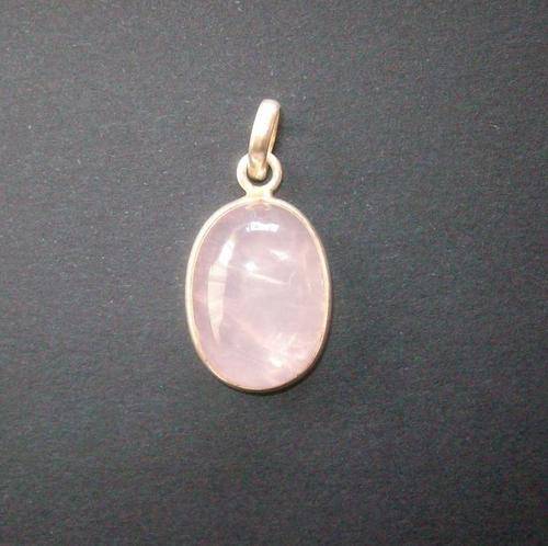 925 SILVER ROSE QUARTZ PENDANT