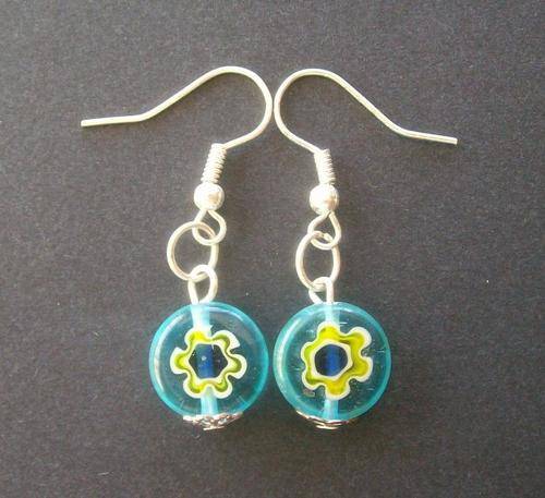Murano Glass Bead Earrings