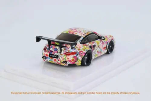 Porsche 997 LBWK Jaden.C Sunflowers Carloverdiecast Special Edition Model With Special Packaging Box