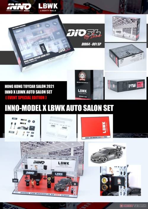 Porsche LBWK Diorama - Hong Kong Toycar Salon 2021 Event Special Edition