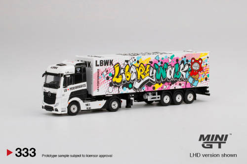Mercedes Benz Actros - with 40 Ft Container - `LBWK Kuma Graffiti` - LHD only