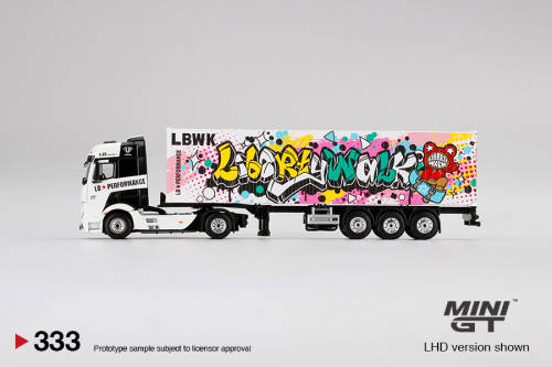 Mercedes Benz Actros - with 40 Ft Container - `LBWK Kuma Graffiti` - LHD only