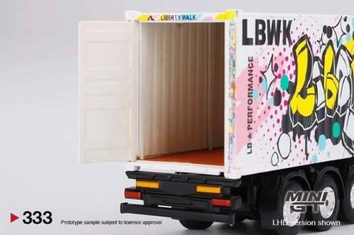 Mercedes Benz Actros - with 40 Ft Container - `LBWK Kuma Graffiti` - LHD only