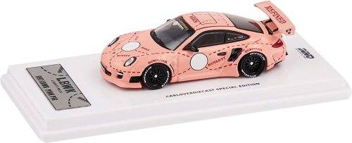 Porsche 997 LBWK - Pink Pig `CarLoverDiecast Special Edition` with Decals