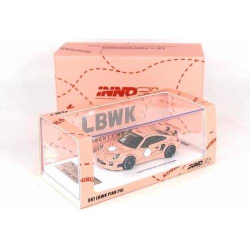 Porsche 997 LBWK - Pink Pig `CarLoverDiecast Special Edition` with Decals