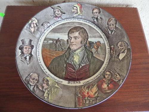 ROYAL DOULTON RACK PLATE - BURNS, EXCELLENT CONDITION
