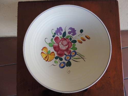 GORGEOUS POOLE FOOTED BOWL - 32 CM DIAMETER - Reduced