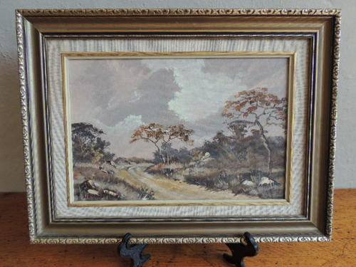 WENDY MILLS LANDSCAPE - OIL ON BOARD