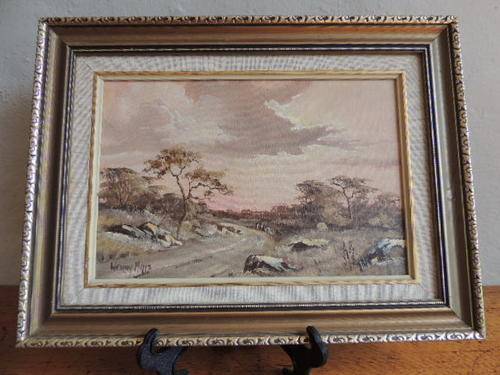 WENDY MILLS LANDSCAPE - OIL ON BOARD