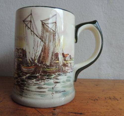 ROYAL DOULTON TANKARD - "HOME WATERS"