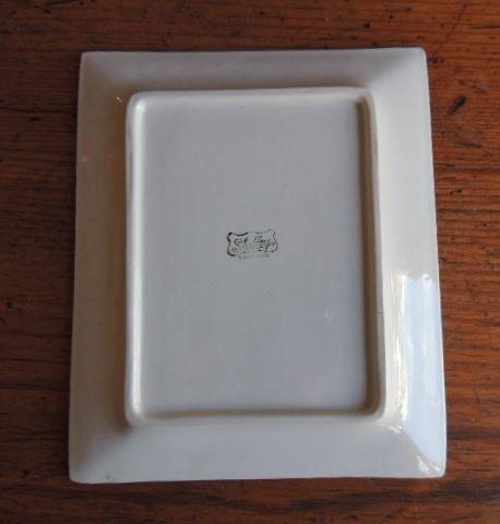 SHELLEY HAND PAINTED BUTTER DISH - KINGFISHERS - reduced for Christiane only