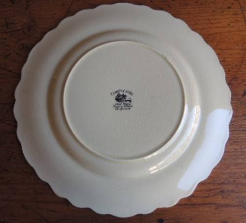 OLD HALL PLATE - COUNTRYSIDE SCENE OF ANN HATHAWAY'S COTTAGE