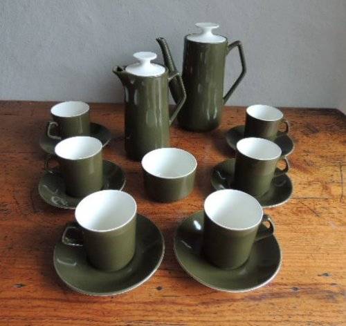 BESWICK RETRO COFFEE SET - 1950's to 1970's