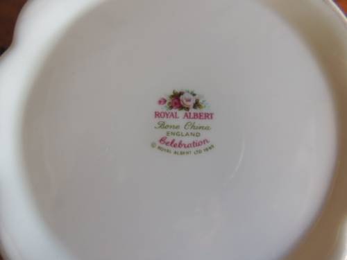 ROYAL ALBERT LARGE TEA POT - "CELEBRATION"