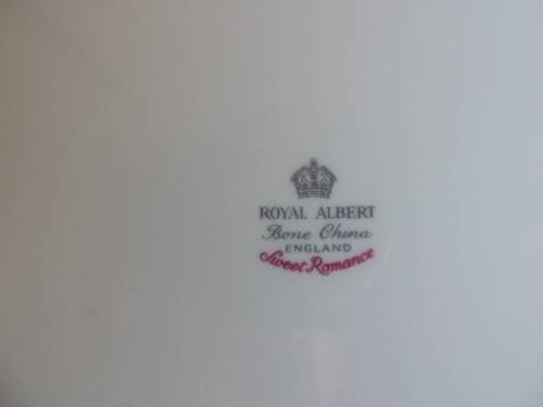ROYAL ALBERT TEA SET 40 Pieces - "SWEET ROMANCE" (12 Trios plus teapot) SPECTACULAR!!!