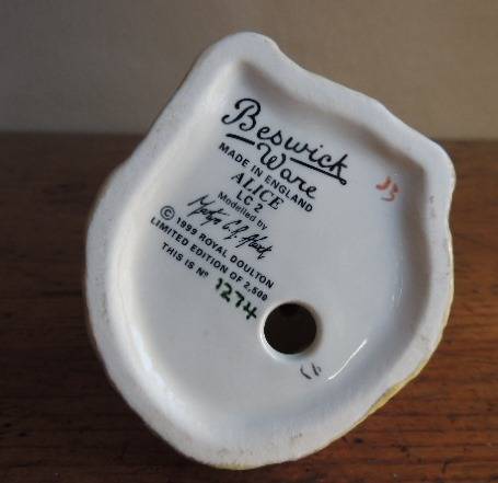 ROYAL DOULTON BESWICK WARE - "ALICE" LIMITED EDITION