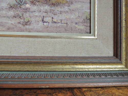 HENRY BREDENKAMP OIL ON BOARD - 1982