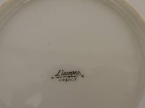 LIMOGE PLATE SIGNED "FRAGONARS" - For Ramshorn