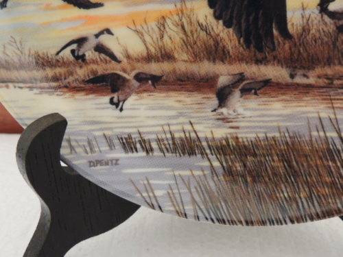 DOMINION CHINA LTD ONTARIA CANADA PLATE - "THE LANDING" - BOXED WITH COA