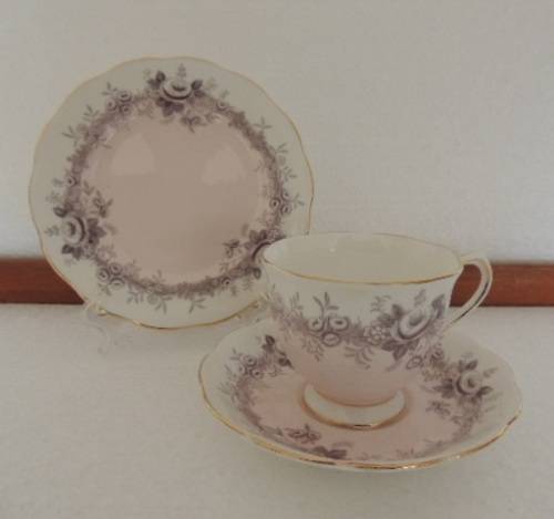 ROYAL ALBERT 1950's TRIO - "MARGARET ROSE"