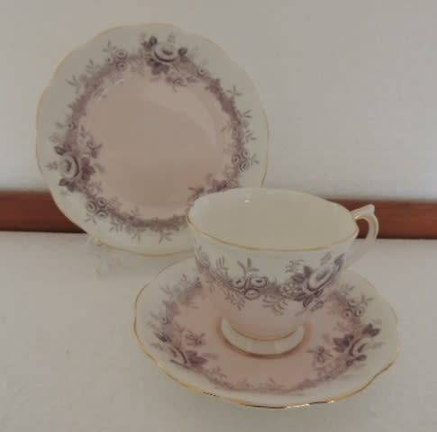 ROYAL ALBERT 1950's TRIO B - "MARGARET ROSE"