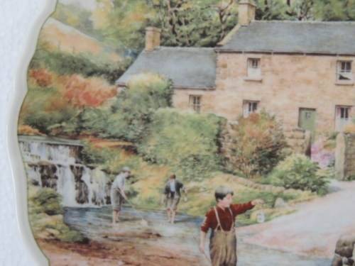ROYAL DOULTON PLATE - VILLAGE LIFE SERIES, "THE YOUNG FISHERMAN"