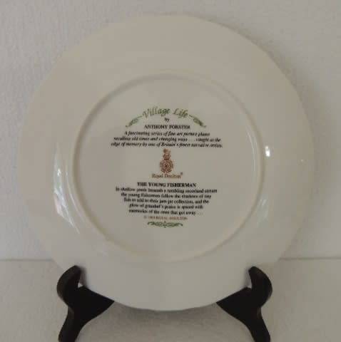 ROYAL DOULTON PLATE - VILLAGE LIFE SERIES, "THE YOUNG FISHERMAN"