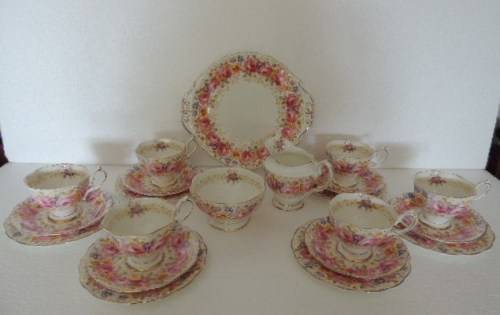 ROYAL ALBERT TEA SET - "SERENA"