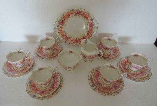 ROYAL ALBERT TEA SET - "SERENA"