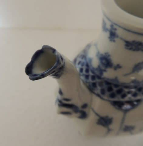 ROYAL COPENHAGEN BLUE FLUTED  FULL LACE COFFEE/CHOCOLATE POT - Reserved for Louky