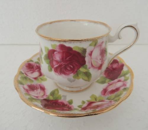 ROYAL ALBERT TRIO - "OLD ENGLISH ROSE"  - 2 AVAILABLE